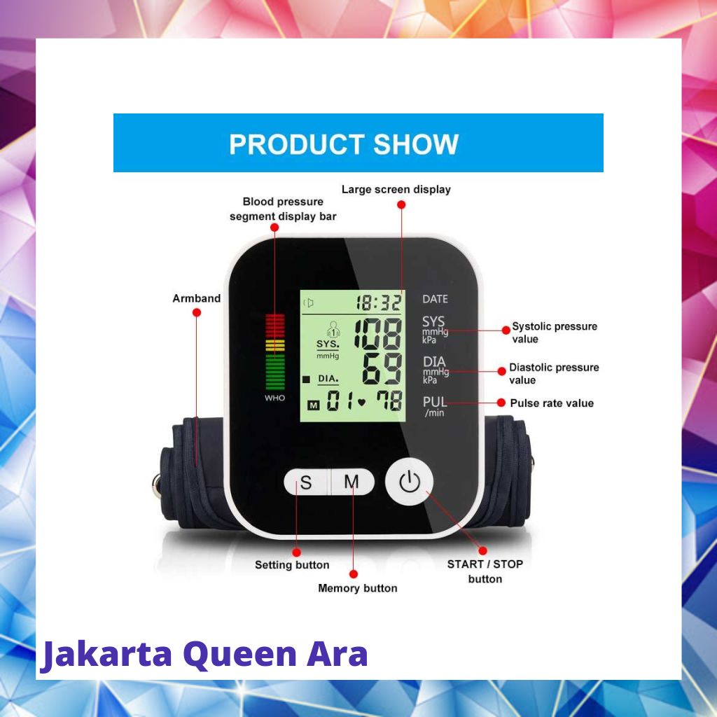 TaffOmicron Pengukur Tekanan Darah Tensi Blood Pressure RAK-28