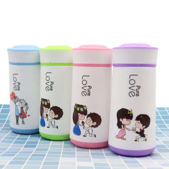 BOTOL MINUM KACA CUP FOR LOVER 350ML