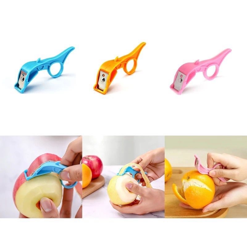 PISAU KUPAS KULIT BUAH / PISAU PARUTAN KUPAS BUAH STAINLESS STEEL FINGER HANDLE JRW0042