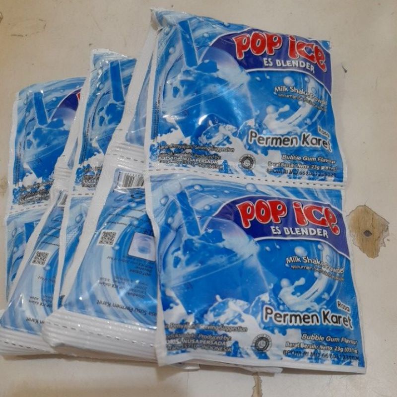 

Pop ice permen karet isi 10x23 gram