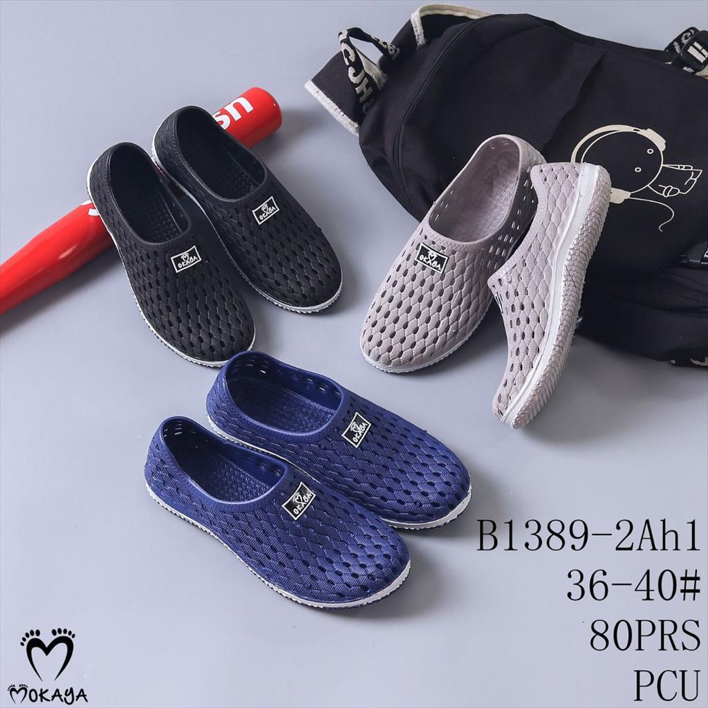 Sepatu Slop Jelly Karet Pria Wanita Jaring Mokaya Keren Trendy Import Mokaya / Size 36-40 , 40-44 (B1389-2Ah1/A1389-2Ah2)