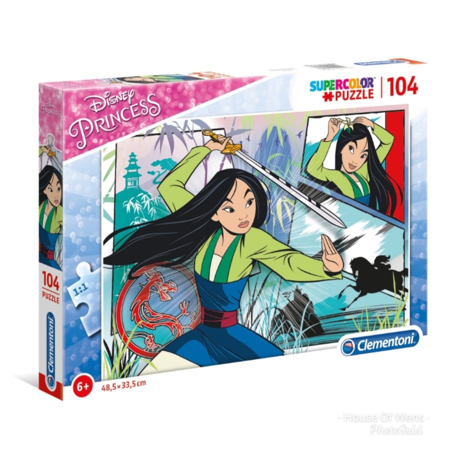 Jual CLEMENTONI DISNEY PRINCESS MULAN SUPER COLOUR PUZZLE 104 PCS ...