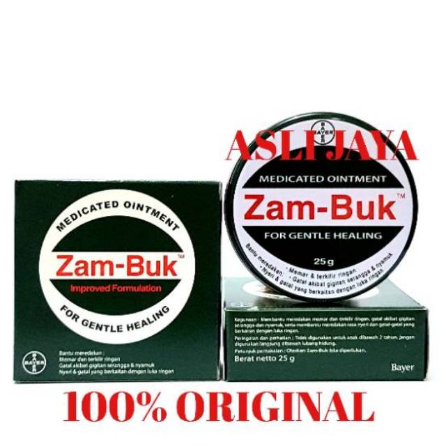 ZamBuk / Zam-Buk ( Bayer ) 25 gr ~ Obat Memar &amp; Terkilir