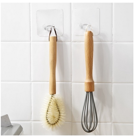 HL0102 Gantungan Colokan Kepala Kabel Transparan Cantolan Pelindung Tempel Dinding Import