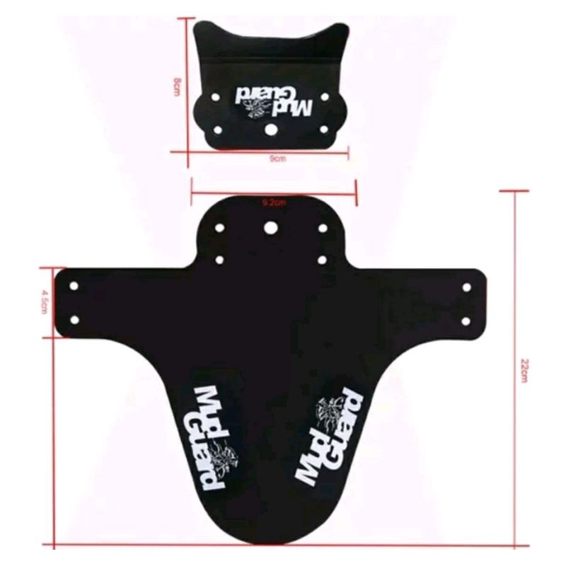 Mud Guard Spakbor Fender Sepeda Morsh Marsh wake fox selebor pelindung flap