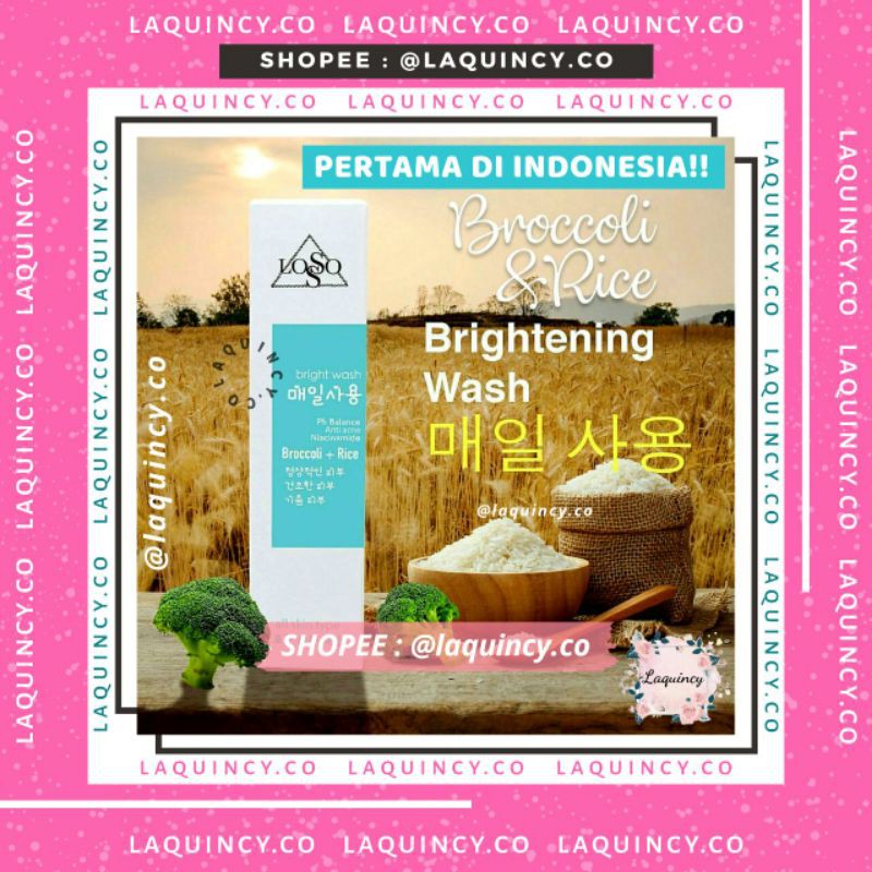 Sabun Losso Skin Brightening Wash Extrack Broccoli + Rice