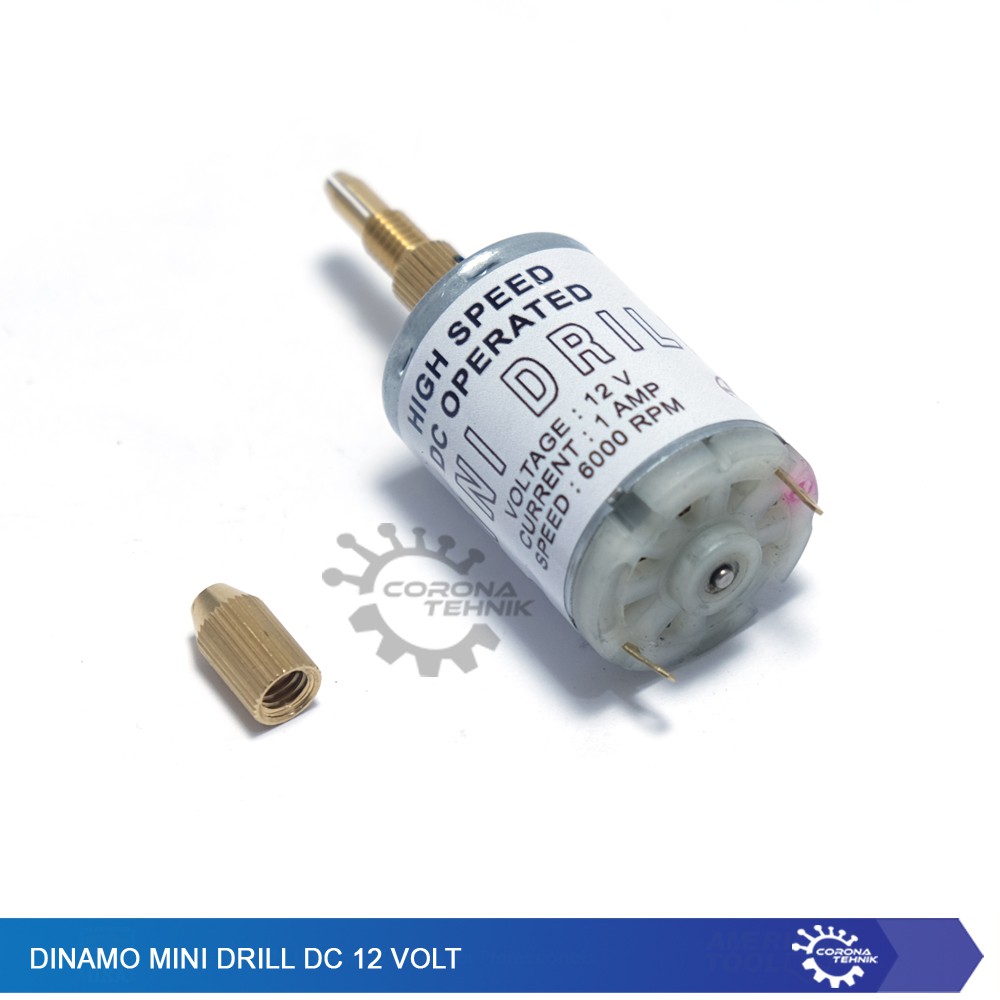 Dinamo Mini Drill 12 Volt DC