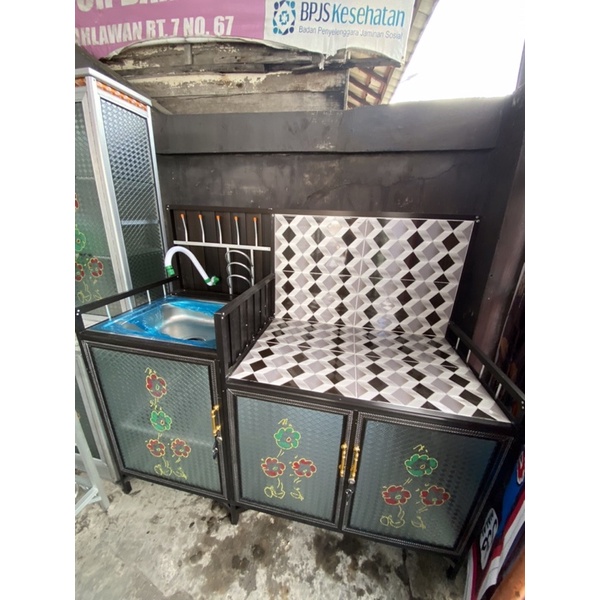 Atang Kompor + Wastafel Almunium