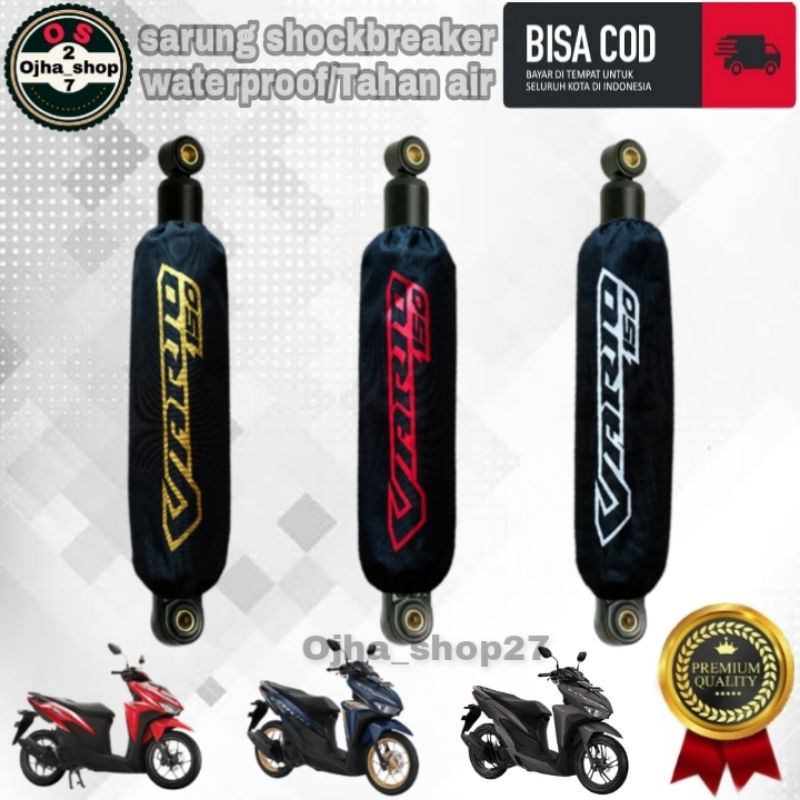 cover / sarung shockbreaker belakang motor Vario 150