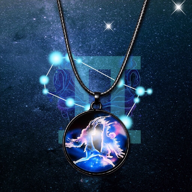 kalung konstelasi kalung zodiak pria wanita fashion import