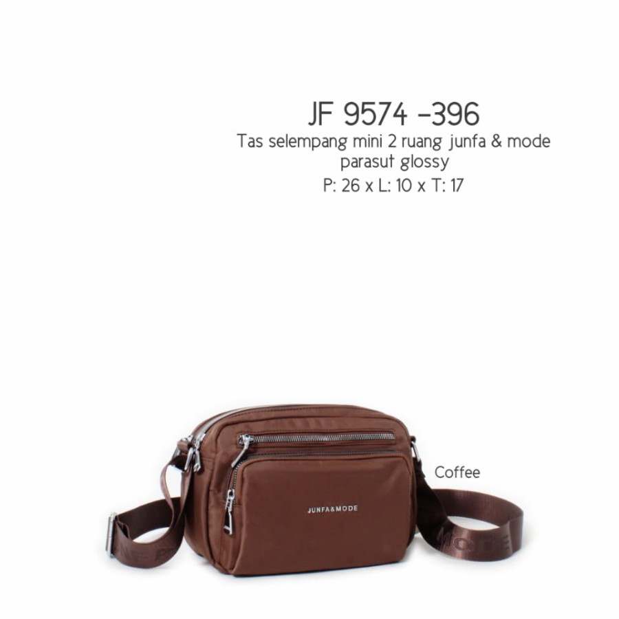 Tas Selempang Mini 2 Ruang Junfa & Mode Parasut Glossy #JF 9574-396