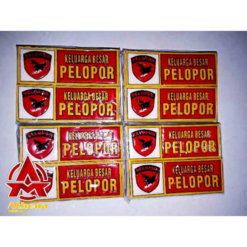 Sticker Plat Embos Pelopor l Stiker Pelopor l Stiker Tempel Motor Mobil