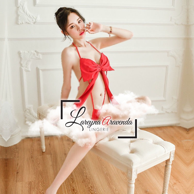 Lingerie Seksi Bahan Katun Halus Model Sweet Romance Gift LG429