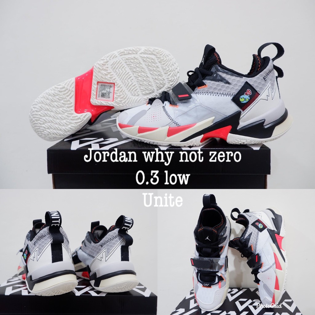  sepatu  basket air jordan  why  not  zero  3  low unite Shopee 