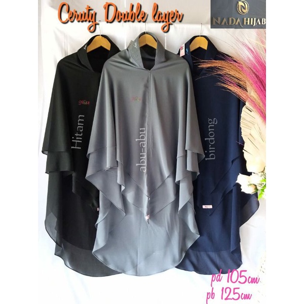 KHIMAR CERUTY DOUBLE LAYER/KHIMAR KEKINIAN/KHIMAR PREMIUM/KHIMAR JUMBO