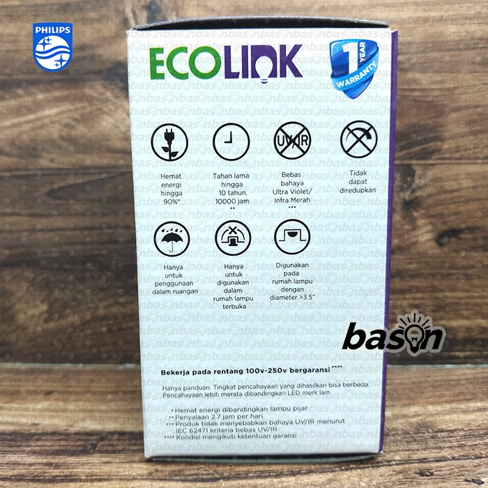 ECOLINK Multipack LED Bulb 4W P45 Paket isi 4 - Bohlam Lampu LED Mini