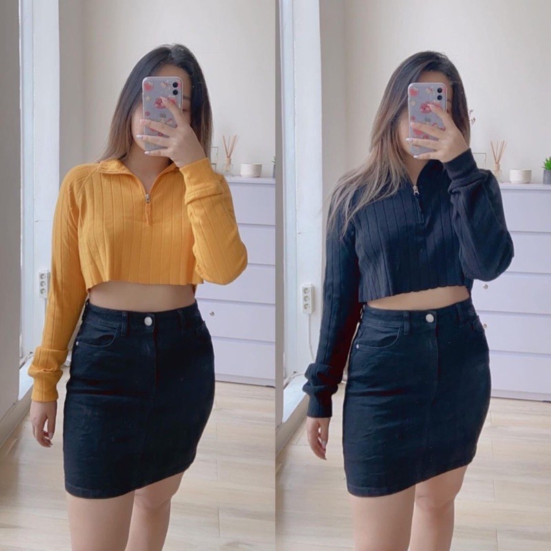 FOREVER21 highneck crop