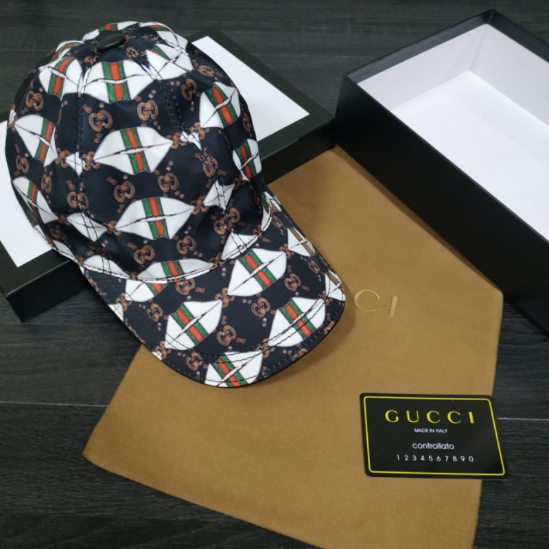 TOPI PRIA IMPORT BRANDED GUCCI KUALITAS MIRROR KODE 02