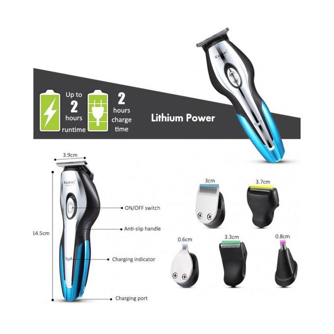 Alat cukur rambut kemei km-5031 hair trimmer and grooming kit clipper charger