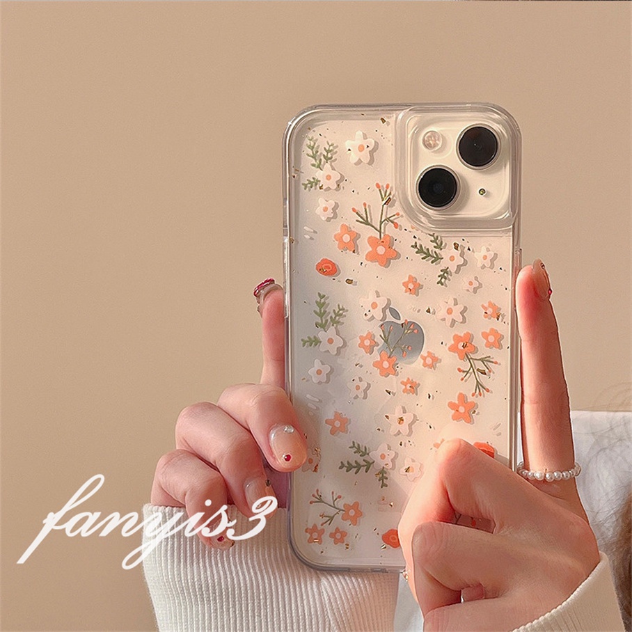 Compatible For iPhone 14 13 12 11 Pro Max XS Max XR X XS 8 7 6s 6 Plus 12 13 Mini SE 2020 INS Flowers Phone Case Clear TPU Soft Protective Cover