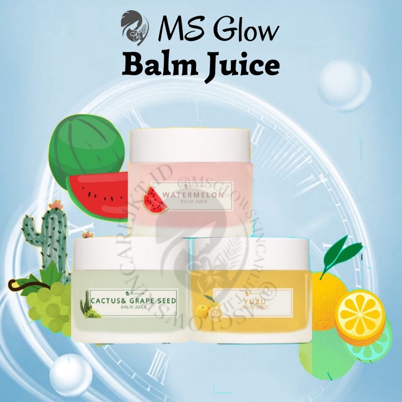 MS GLOW BALM JUICE YUZU / WATERMELON / CACTUS