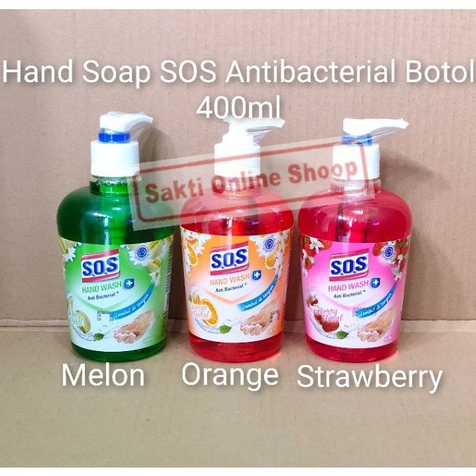 Hand Soap SOS Botol 400 ml / sabun cuci tangan