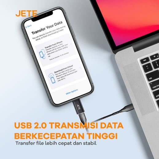 OTG Type C to Lightning JETE - Garansi 2 Tahun Rusak Tukar Baru