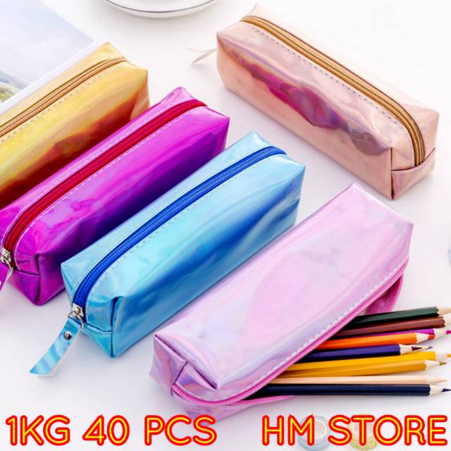 

Pencil Case Glossy Kotak Pensil Glossy Mengkilap Lucu Dan Trendy Tempat Alat Tulis