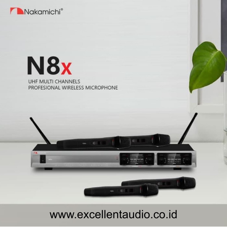 Mic Wirlles Nakamichi N8X 4 wireless mic