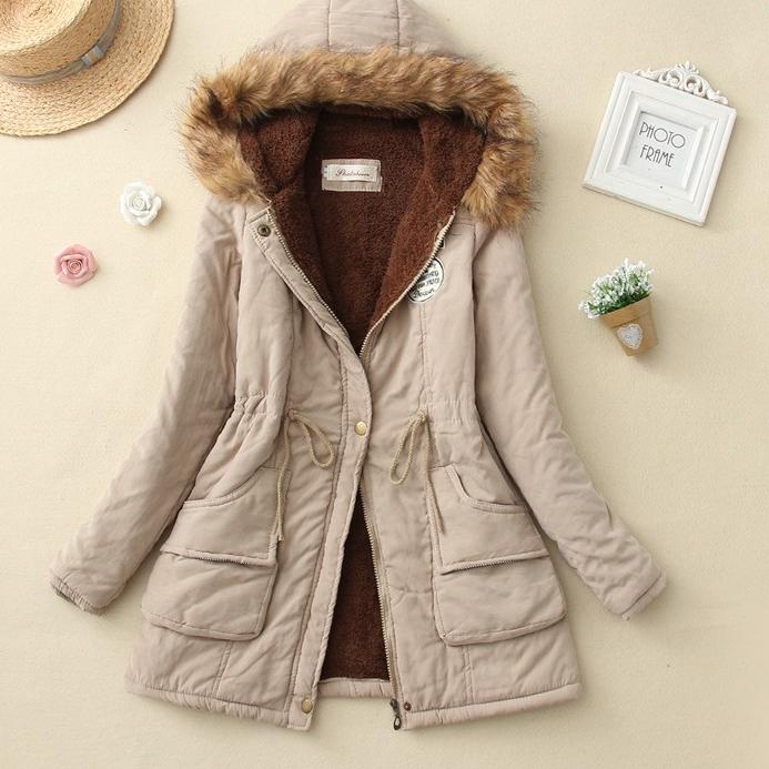 Siap Kirim.. Jaket Import Wanita Parka Bulu Musim Dingin Winter Musim Hujan- Jaket Motor Wanita Anti
