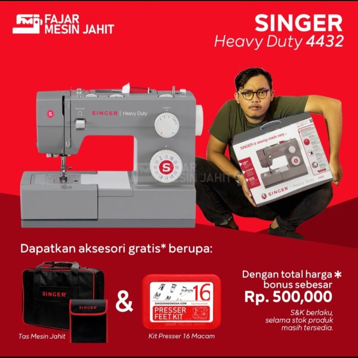 mesin jahit singer heavy duty 4432