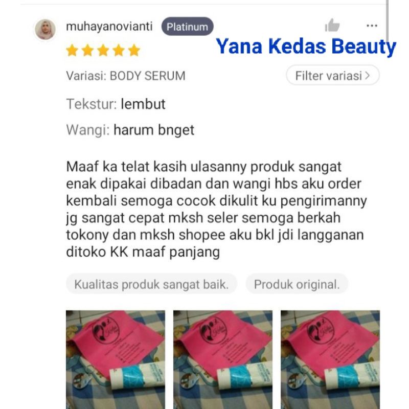 Body Serum Kedas Beauty Original 100%  BPOM ( COD Free Gift )-2