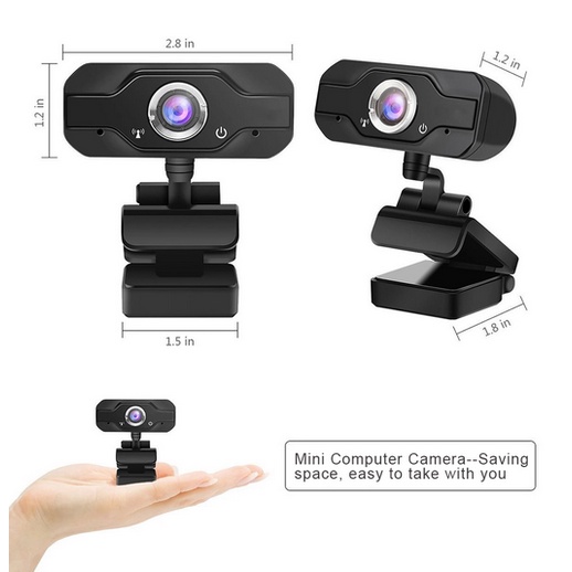 USB Webcam Camera 1080P With Microphone Web cam Full Hd IP Camera Bisa berputar 360 derajat-1