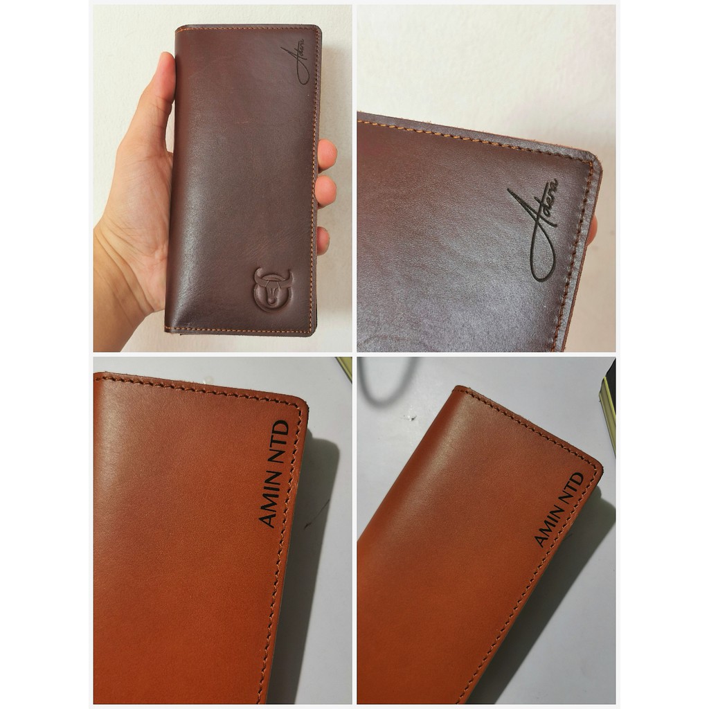 Dompet kulit asli panjang Pria