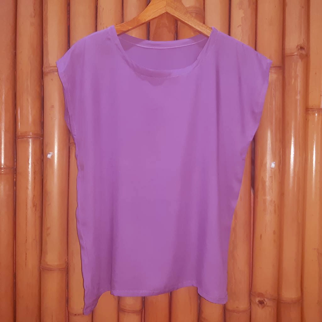 Baju Atasan Bali Polos Lembut dan Adem-Purple