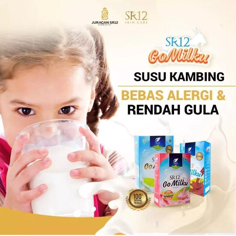 

SUSU GOMILKU SR12 / EKSTRAK DAUN KELOR / HALAL / BPOM / ORIGINAL / SUSU KAMBING ETAWA