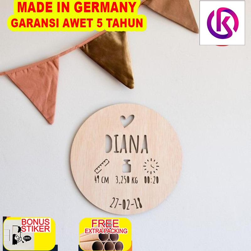 

Promo BABY NAME SIGN WOODEN / BABY WOODEN SIGN / SIGN NAMA ANAK BIODATA