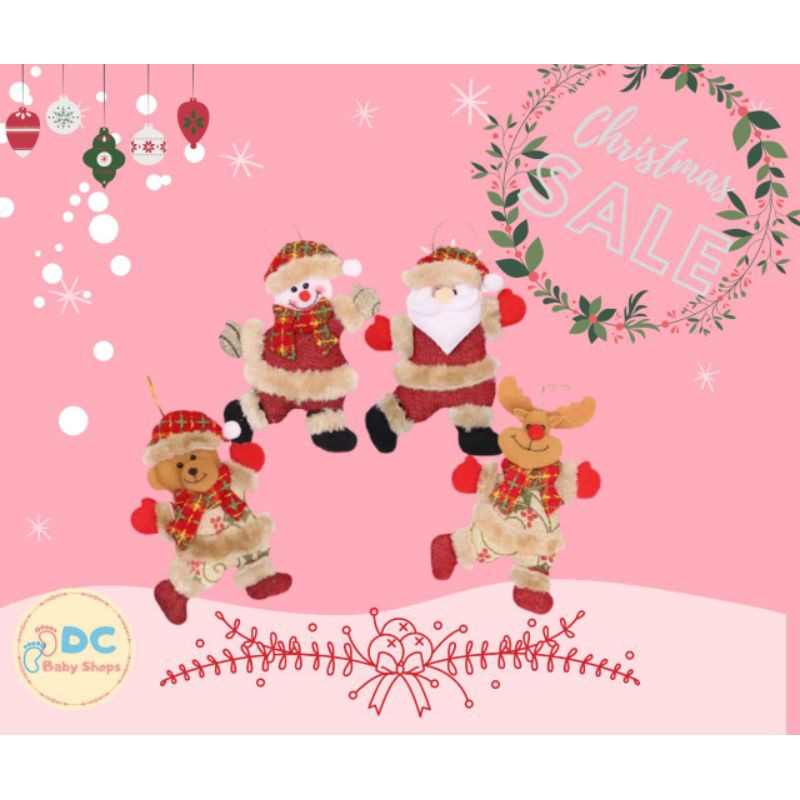 Ornamen Natal Boneka Pohon Natal Hiasan Natal