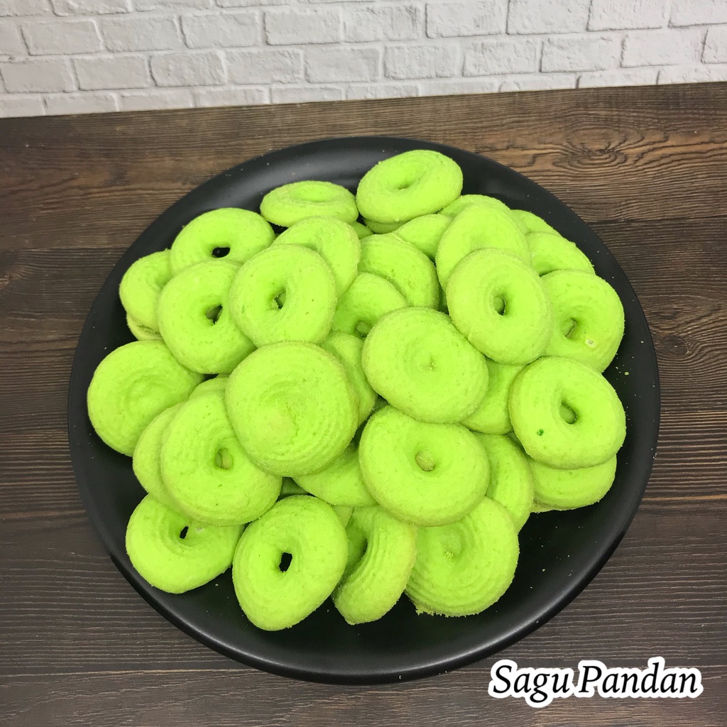 1 KILOGRAM KUE SAGU PANDAN | KUE SEMPRIT PANDAN TERMURAH | KUE HARI RAYA SNACKY MEDAN