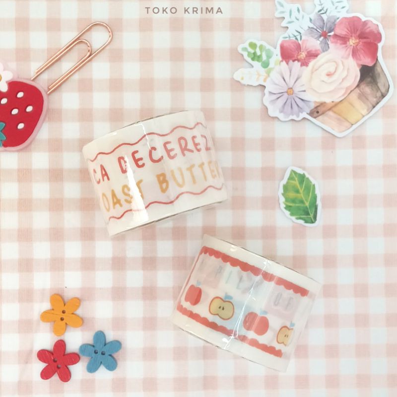 

Washi Tape Besar Isolasi Warna Selotip Dekorasi Tema Buah