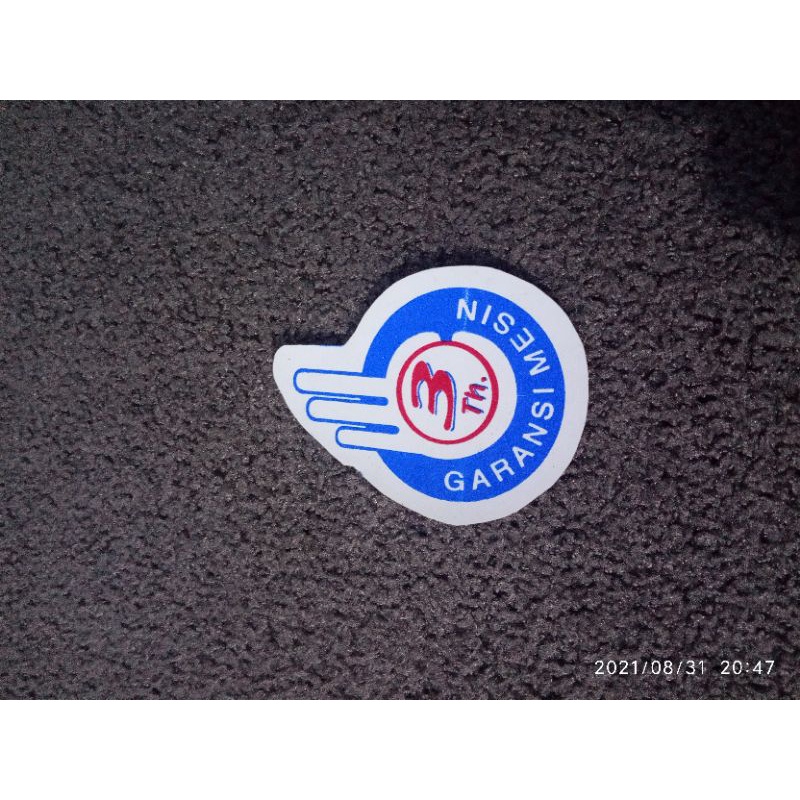 sticker yamaha garansi 3 tahun