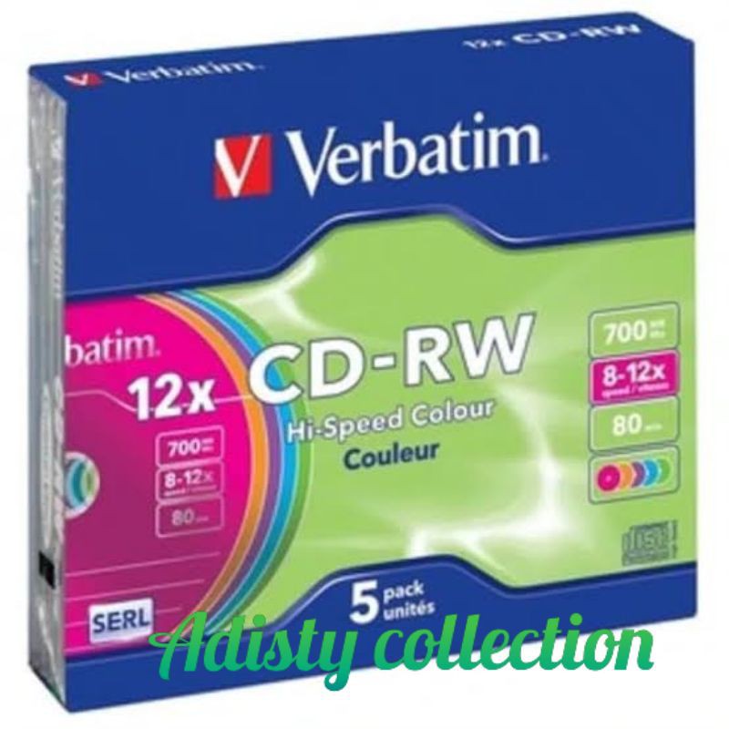 Kaset CD-RW Verbatim + Cesing Satuan