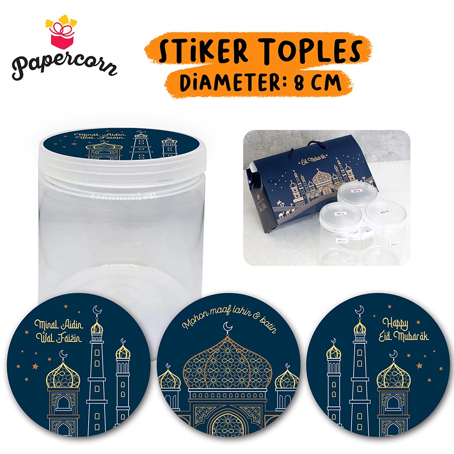 

30 pcs Sticker Tutup Toples - Cover Toples Edisi Lebaran Idul Fitri (Navy)