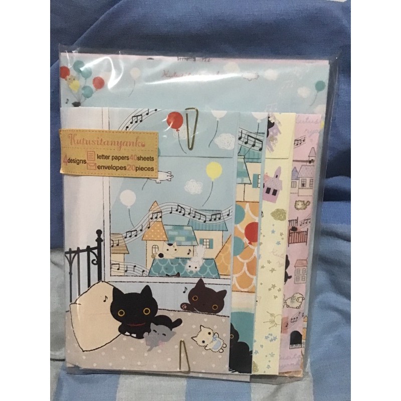 SANRIO SAN-X KUTUSITANYANKO KUCING LETTER SET KERTAS SURAT JEPANG JAPAN MEMO STICKY NOTE NOTEPAD STA