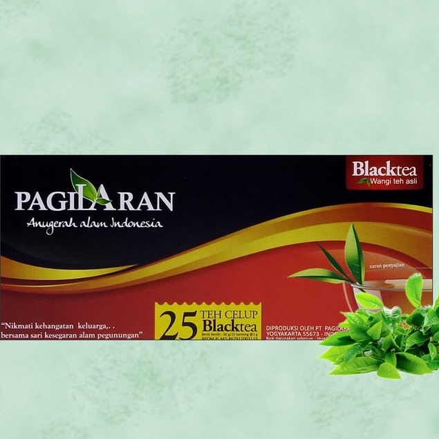

TERMURAH 2 BUNGKUS/PCS TEH HITAM CELUP PAGILARAN 50 GRAM (ISI 25 PER PCS)