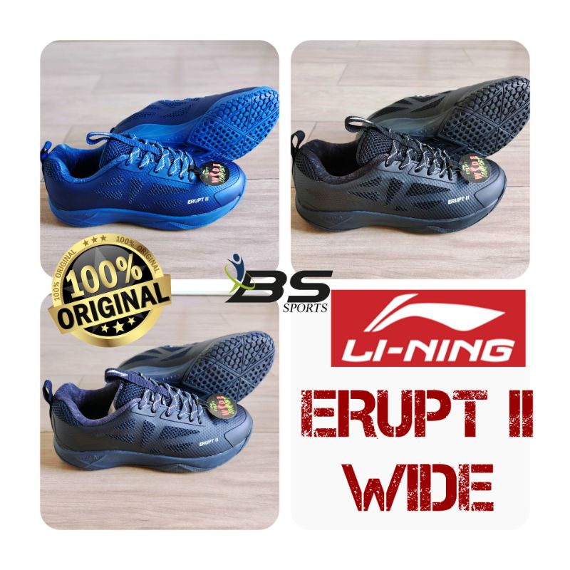 SEPATU BADMINTON SEPATU LINING ERUPT II ERUPT 2 WIDE ORIGINAL 100%