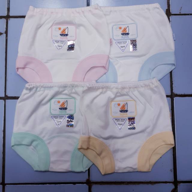 Celana pop SML bayi nova baby putih 6-24 bulan