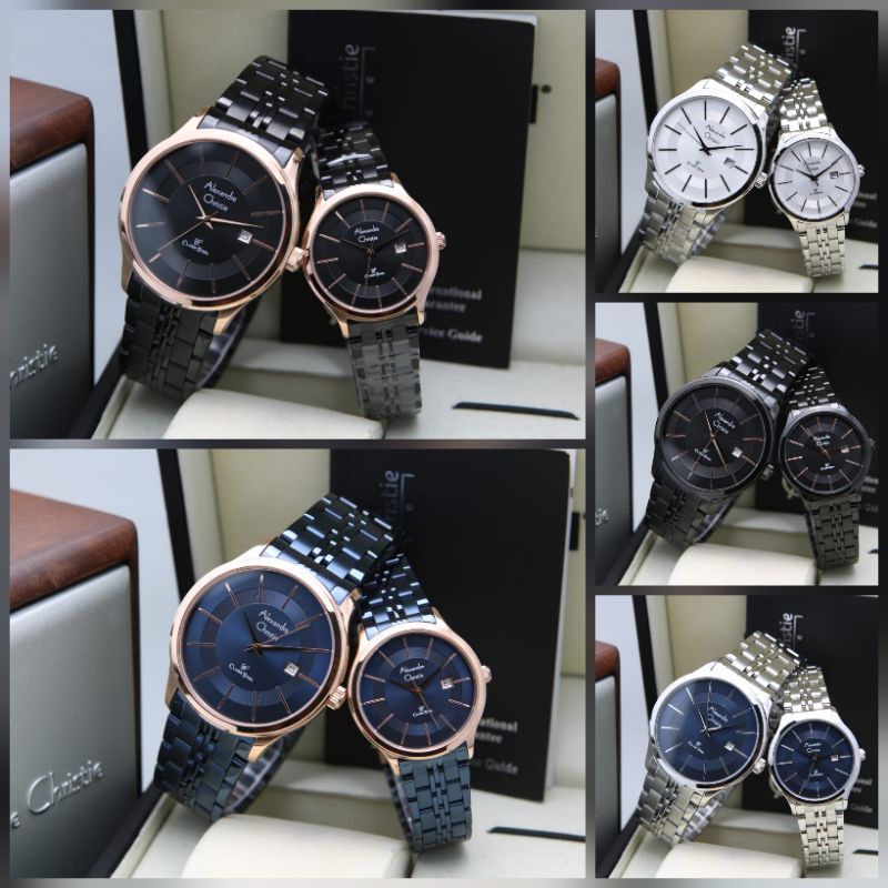 JAM TANGAN COUPLE ALEXANDRE CHRISTIE AC8348 / AC8348 ORIGINAL