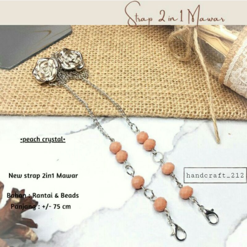 Strap Masker Hijab 2 in 1 Murah / Konektor Masker /Kalung Masker