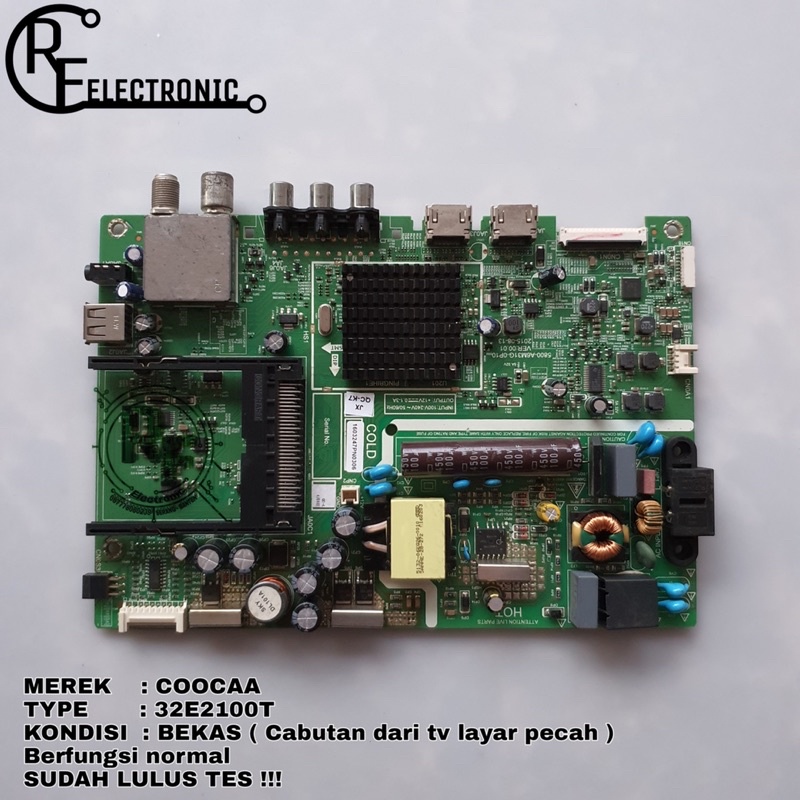 MB MOBO MAINBOARD MESIN TV LED COOCAA 32E2100T 32E2100 T